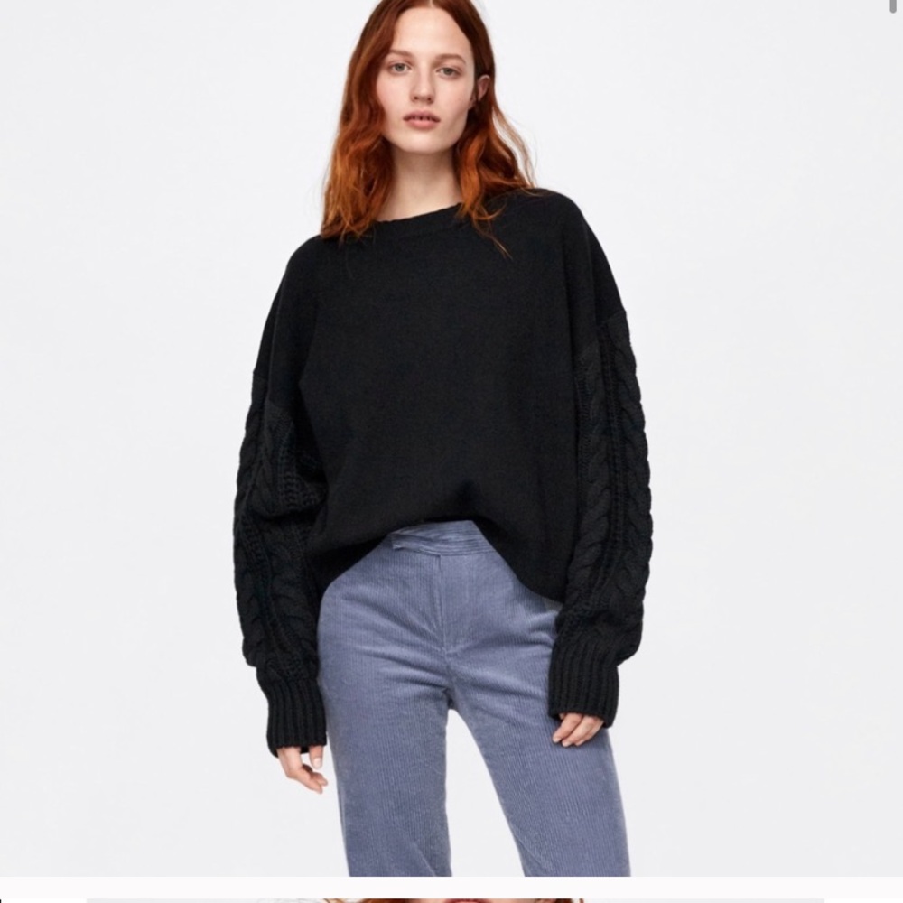 Zara braid arms knit limited collection
